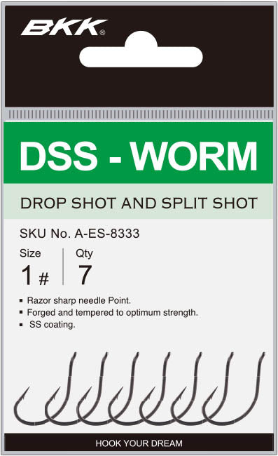 BKK DSS-Worm Drop Shot and Split Shot Hook
