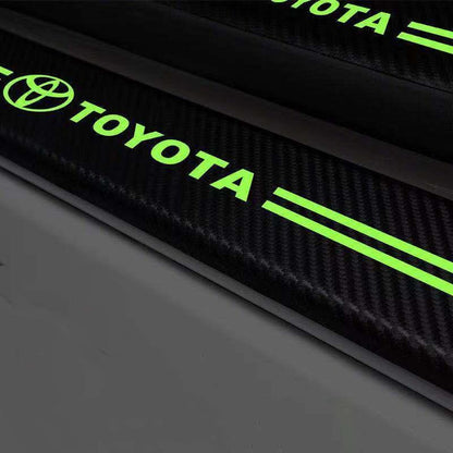 Car glow-in-the-dark door sill strip  ( 4PCS )