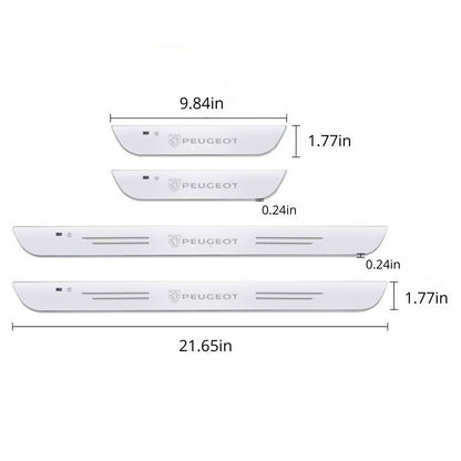 Pack of 2 LED Car Door Sill Plates