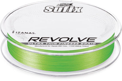 Sufix Revolve High-Vis Neon Lime Braid - 200 Yards