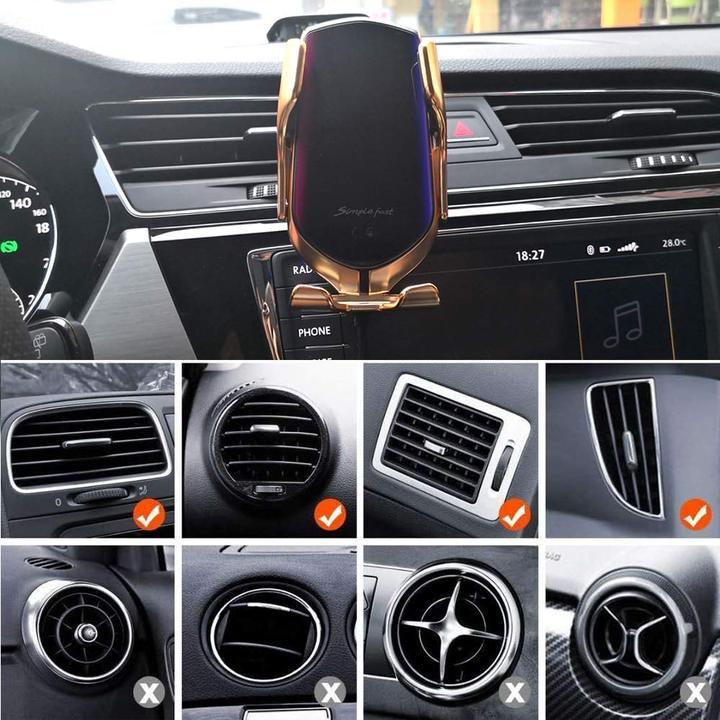 Automatic Clamping Wireless Car Charger that fits ALL SIZE phone!