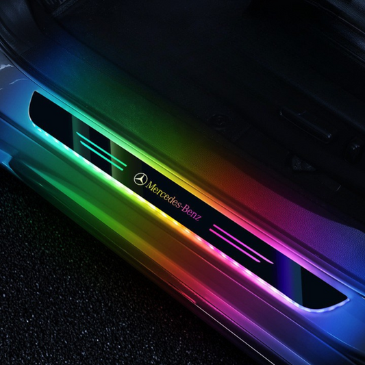 Pack of 2 LED Car Door Sill Plates