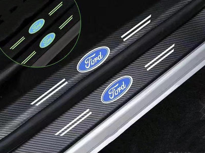 Car glow-in-the-dark door sill strip  ( 4PCS )