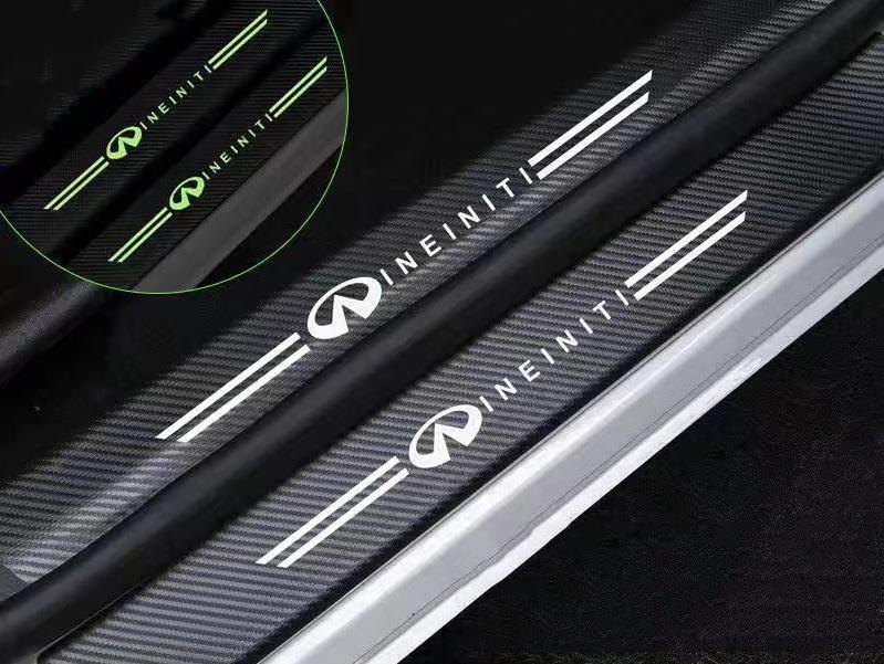 Car glow-in-the-dark door sill strip  ( 4PCS )