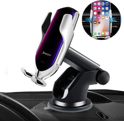 Automatic Clamping Wireless Car Charger that fits ALL SIZE phone!
