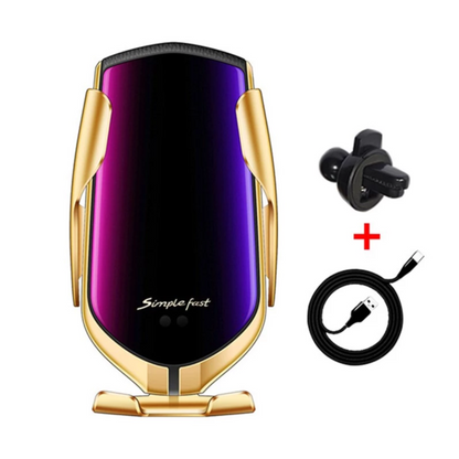 Automatic Clamping Wireless Car Charger that fits ALL SIZE phone!