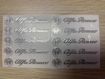 3D Creative Aluminum Foil Car Stickers | 5 & 10 PCS Set | Gold & Silver